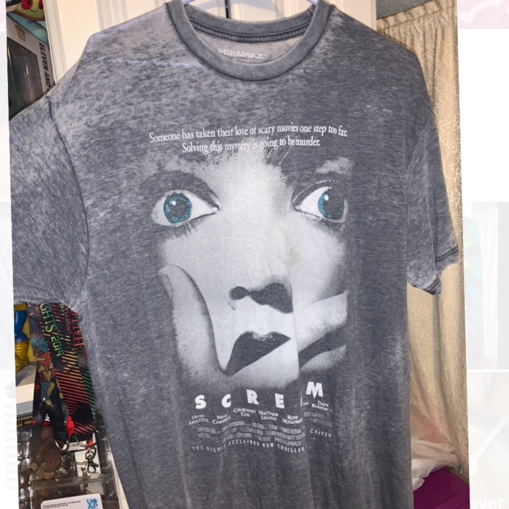 Scream horror movie distressed t-shirt